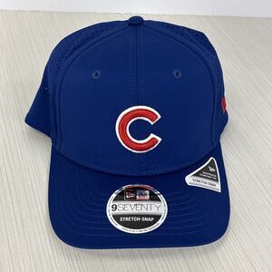 Chicago Cubs New Era 9Seventy Perform Stretch-Snap Snapback Cap Hat OSFM NEW